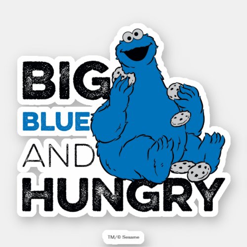 Cookie Monster  Big Blue  Hungry Sticker