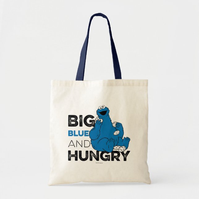 Cookie Monster | Big Blue & Hungry Tote Bag (Front)