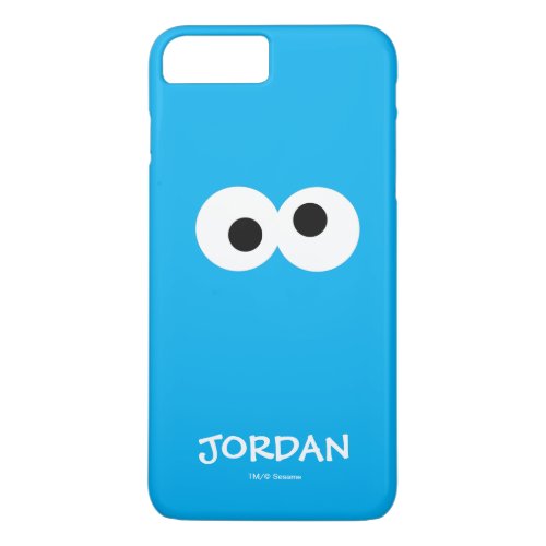 Cookie Monster Big Face  Add Your Name iPhone 8 Plus7 Plus Case