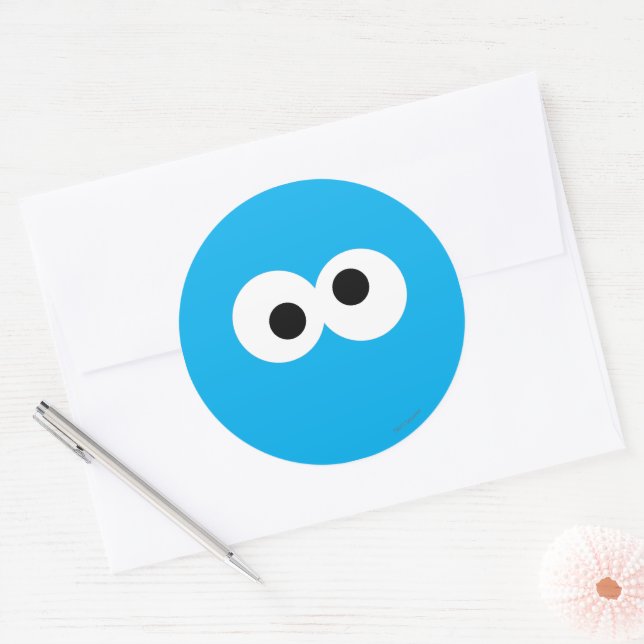 The Cookie Monster Face Sticker