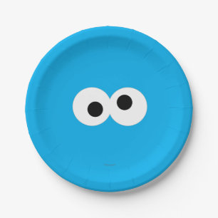 Cookie Monster Big Face Paper Plates