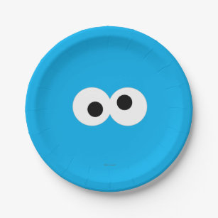 Glad for Kids Cookie Monster Paper Plates | Cookie Monster Plates, Kids Plates | Cookie Monster Paper Plates for Everyday Use, 7” Paper Plates 20 ct