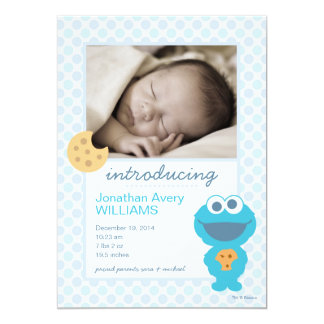 Cookie Monster Birth Announcement