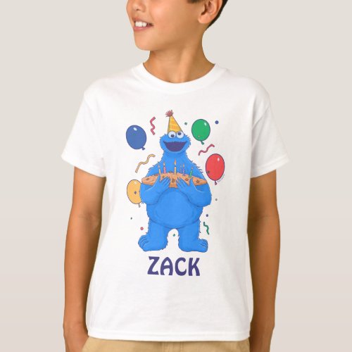 Cookie Monster Birthday Balloons T_Shirt