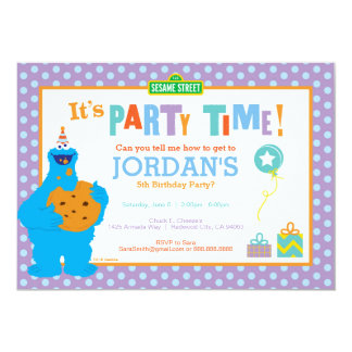 Cookie Monster Birthday Card