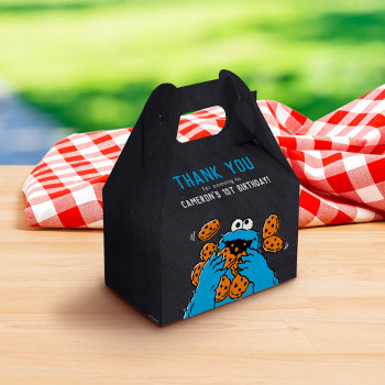 Cookie Monster Birthday Chalkboard Favor Boxes by SesameStreet at Zazzle
