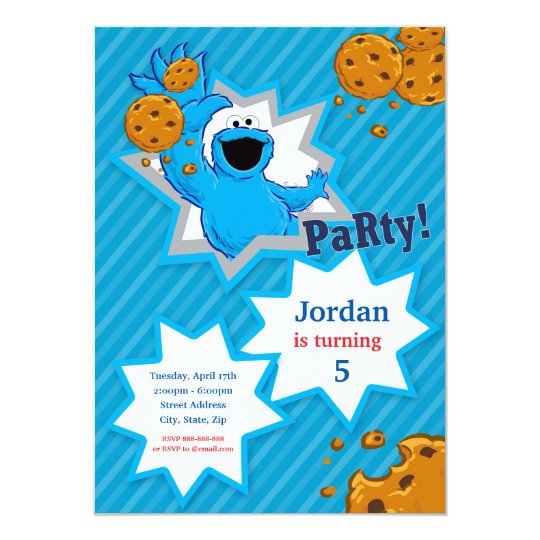 Cookie Monster Invitations Templates 5