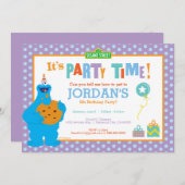 Cookie Monster Birthday Invitation (Front/Back)