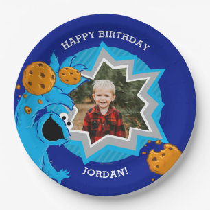 Cookie Monster Birthday Paper Plates