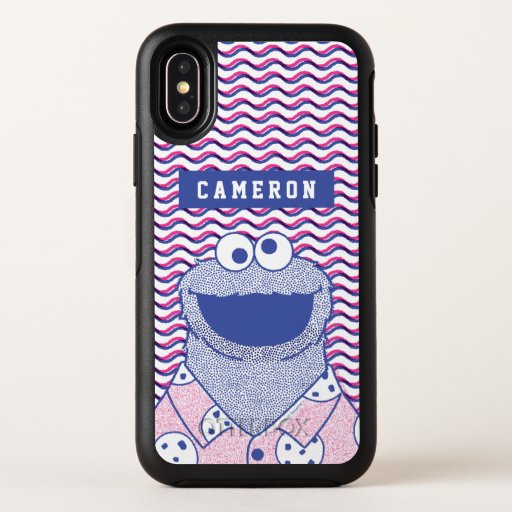 Cookie Monster | Button Down Cookie Shirt OtterBox Symmetry iPhone X Case