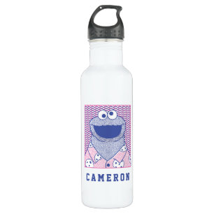 Cookie Monster Button Down Cookie Shirt Stainless Steel Water Bottle
