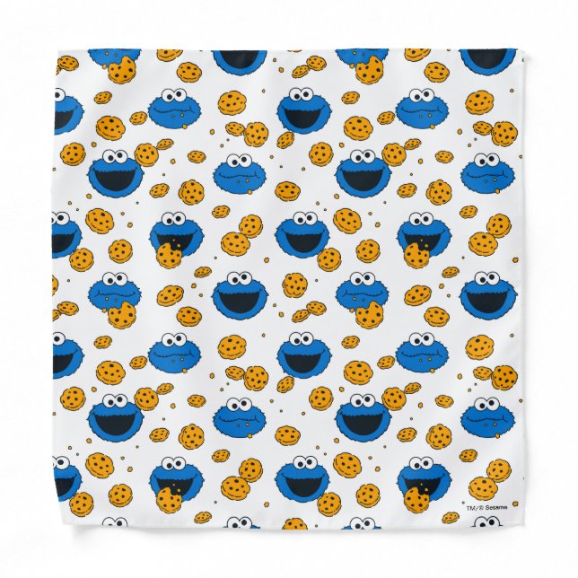 Cookie Monster | C is for Cookie Pattern Bandana (Front)