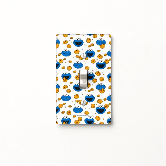 Cookie Monster | C is for Cookie Pattern Light Switch Cover (In Situ)