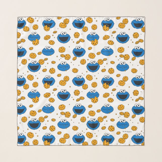 Cookie Monster | C is for Cookie Pattern Scarf (Front)