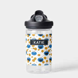 Cookie Monster C is for Cookie Pattern Water Bottle