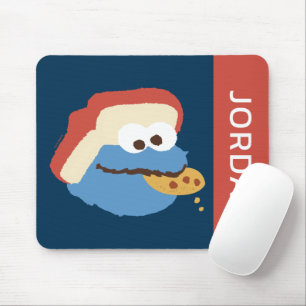 Cookie Monster Camp Cookies Add Your Name Mouse Pad