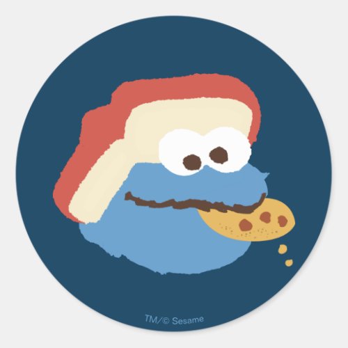 Cookie Monster Camp Cookies Classic Round Sticker