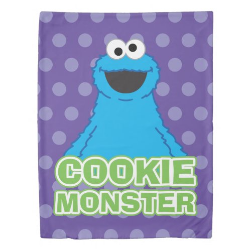 Cookie Monster Character Art Duvet Cover
