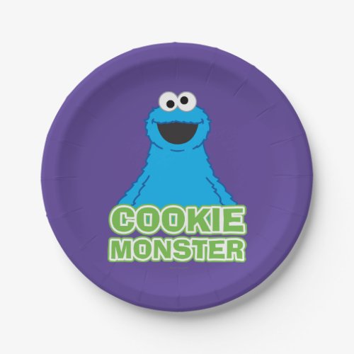 Cookie Monster Character Art Paper Plates