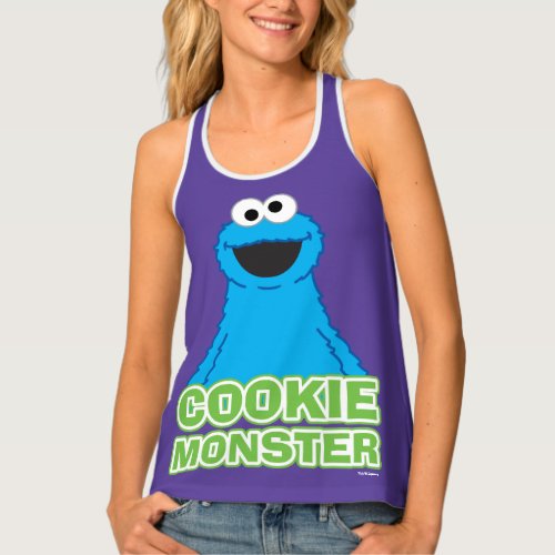 Cookie Monster Character Art Tank Top