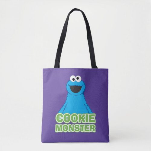 Cookie Monster Character Art Tote Bag