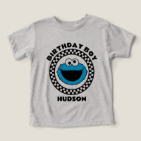 Cookie Monster Checkered Birthday Boy