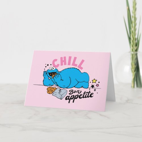 Cookie Monster  Chill Bon Appetite Happy Birthday Card