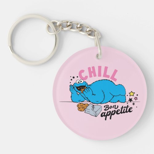 Cookie Monster  Chill Bon Appetite Keychain