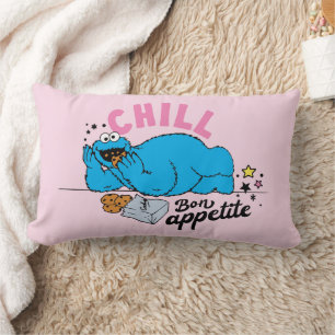 Cookie Monster Chill Bon Appetite Lumbar Pillow