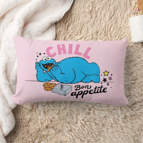 Cookie Monster  Chill Bon Appetite Lumbar Pillow