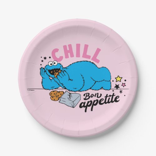 Cookie Monster  Chill Bon Appetite Paper Plates