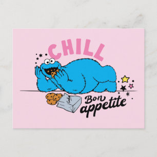 Cookie Monster Chill Bon Appetite Postcard