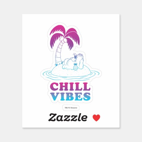 Cookie Monster  Chill Vibes Sticker