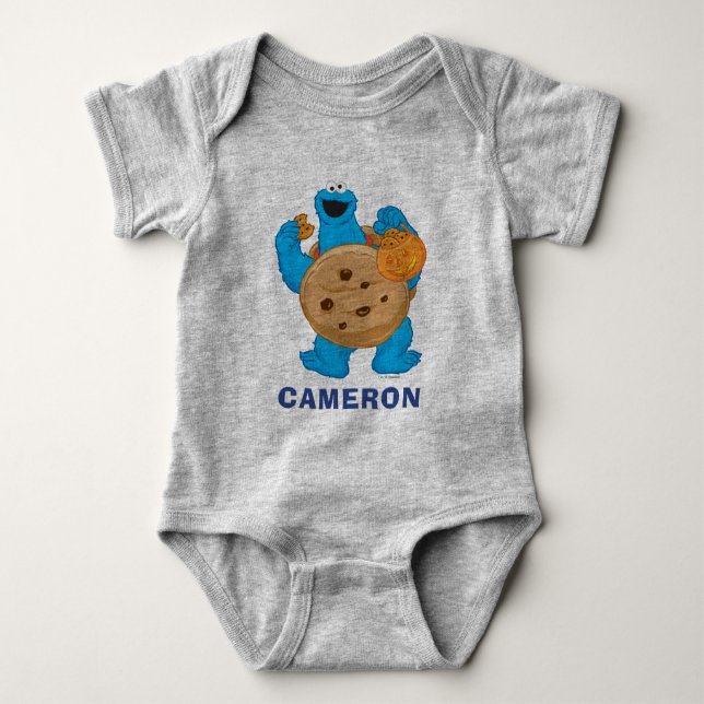 Cookie Monster | Cookie Costume Baby Bodysuit (Front)