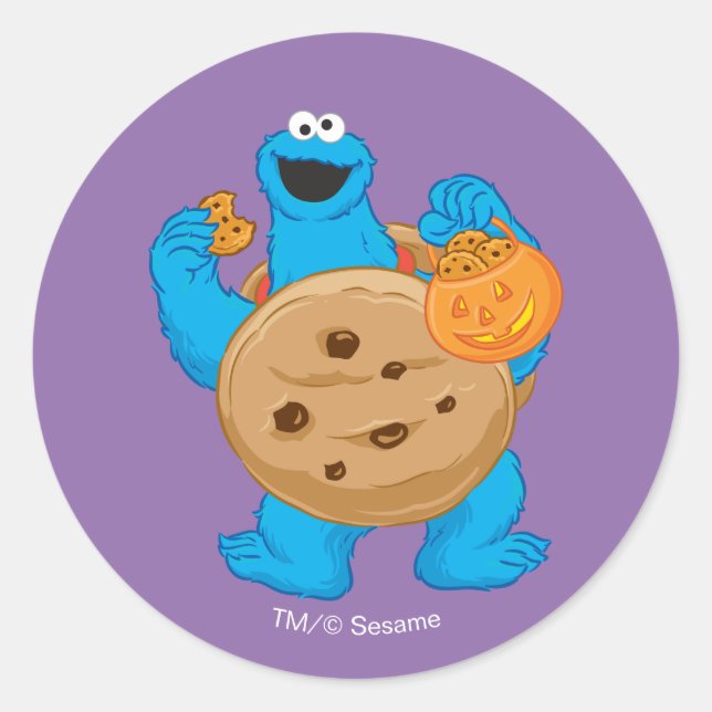 Cookie Monster | Cookie Costume Classic Round Sticker (Front)
