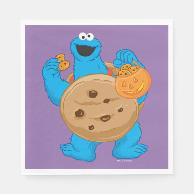 Cookie Monster | Cookie Costume Napkins (Front)