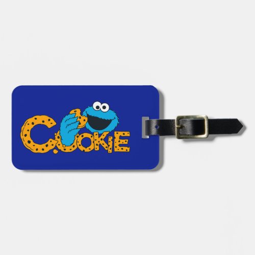 Cookie Monster  Cookie Luggage Tag