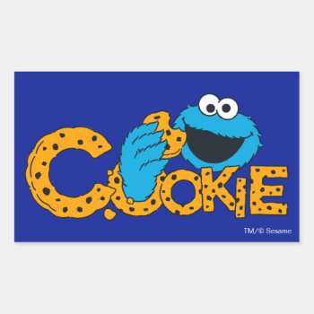 Cookie Monster | Cookie! Rectangular Sticker by SesameStreet at Zazzle
