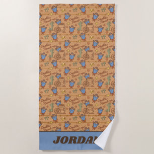 Cookie Monster Cookie Round-Up Pattern Beach Towel
