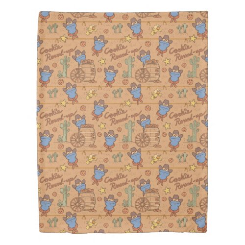 Cookie Monster  Cookie Round_Up Pattern Duvet Cover