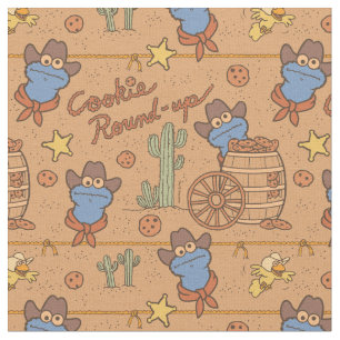 Cookie Monster   Cookie Round-Up Pattern Fabric