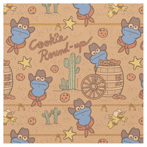 Cookie Monster | Cookie Round-Up Pattern Fabric