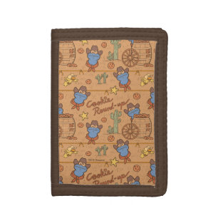 Cookie Monster   Cookie Round-Up Pattern Trifold Wallet
