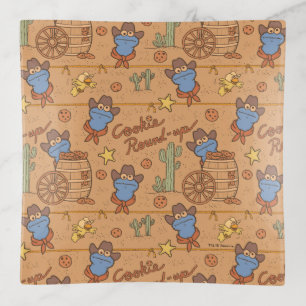 Cookie Monster Cookie Round-Up Pattern Trinket Tray