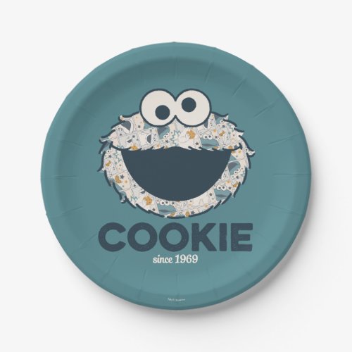 Cookie Monster  Cookie Since 1969 Paper Plates
