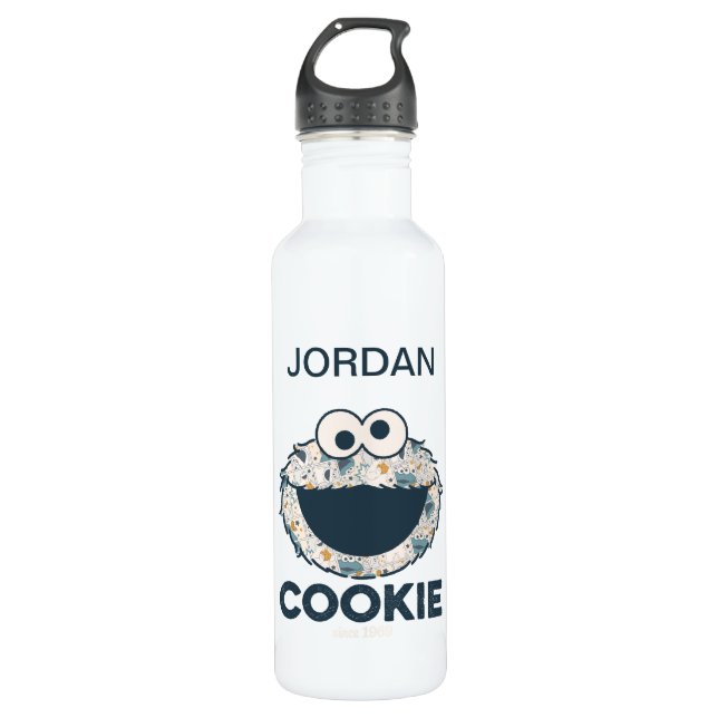 Cookie Monster | Cookie Since 1969 Water Bottle (Front)