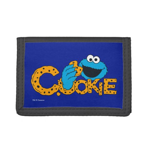 Cookie Monster  Cookie Tri_fold Wallet