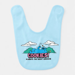 Cookie Monster | Cookies Always the Right Answer Baby Bib