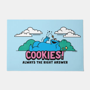 Cookie Monster Cookies Always the Right Answer Doormat