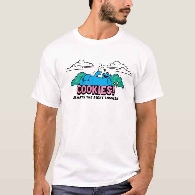Cookie Monster | Cookies Always the Right Answer T-Shirt (Front)